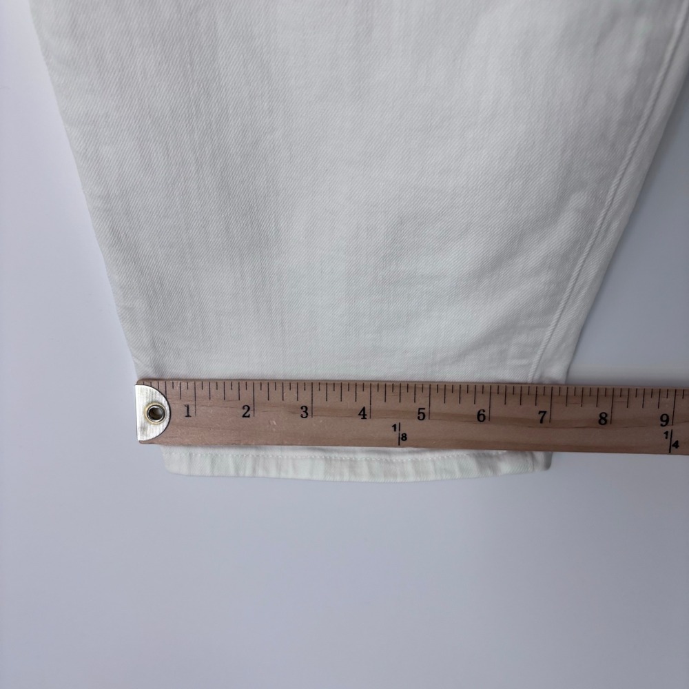 Madewell The Perfect Vintage Jean Womens 32P White High Rise Tapered Denim - Picture 2 of 10